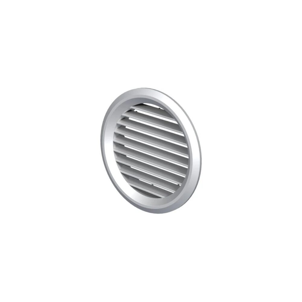 Grilă aerisire rotundă Ø125 mm, albă - imagine 1