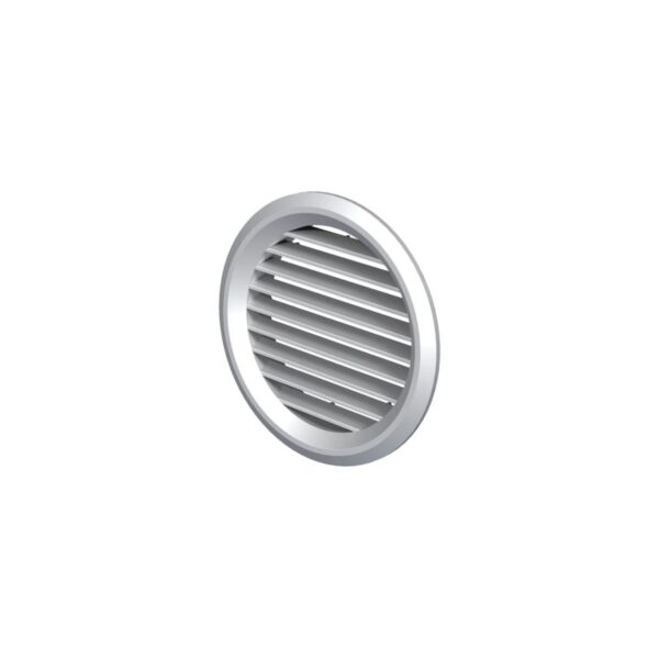 Grilă aerisire rotundă Ø125 mm, albă - imagine 1