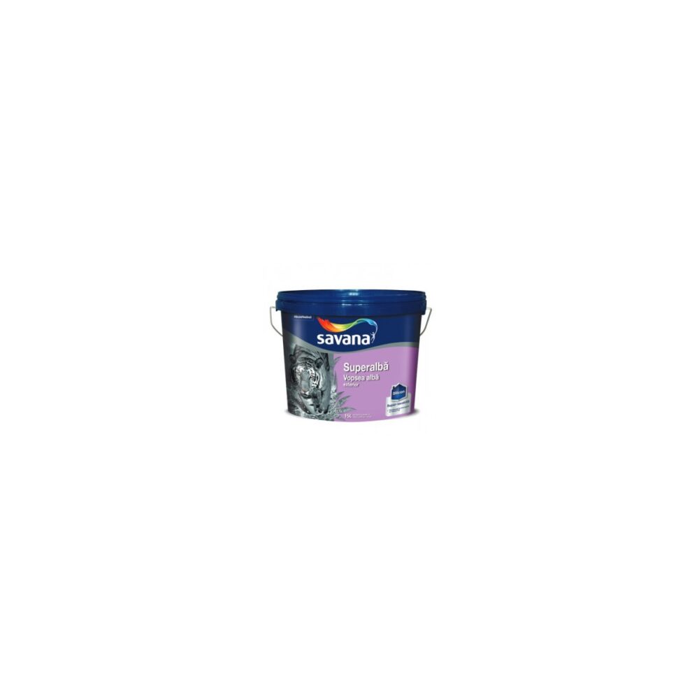 Vopsea superlavabilă exterior Savana cu silicon, bază albă, 2.25 L - imagine 1