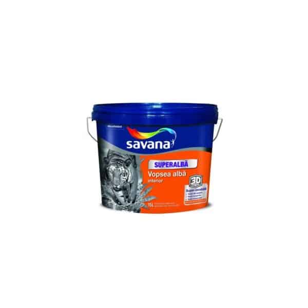 Vopsea lavabilă interior Savana Superalbă, 15L - imagine 1