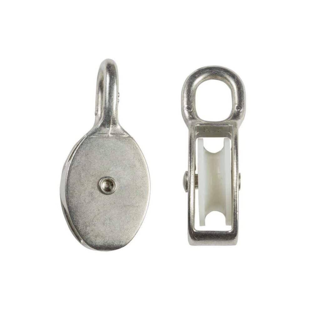 Scripete simplu din metal cu rolă de plastic, 70 mm - imagine 1