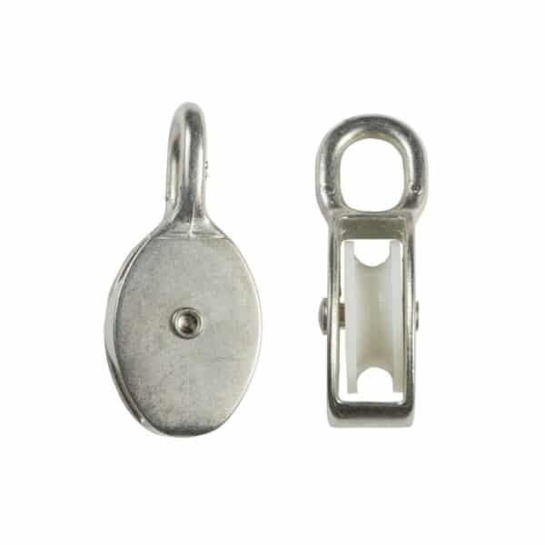 Scripete simplu din metal cu rolă de plastic, 70 mm - imagine 1