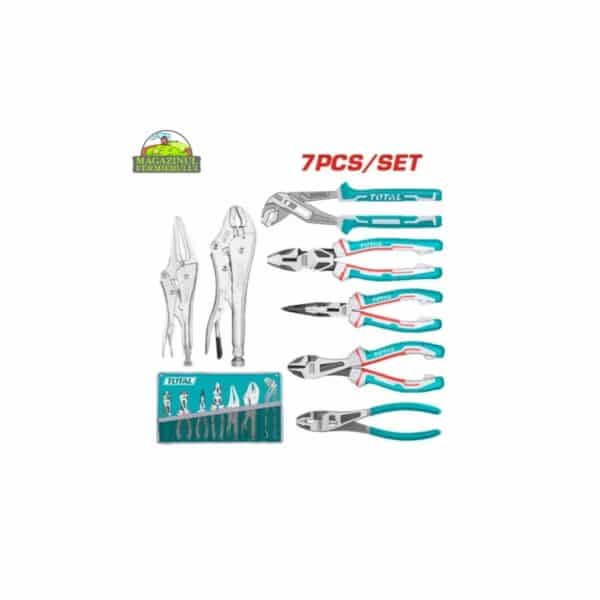 Set 7 clești Total TOS23055 cu husă de depozitare - imagine 1