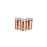 Set 3 recipiente pentru condimente Berlinger Haus BH/6727, Rose Gold