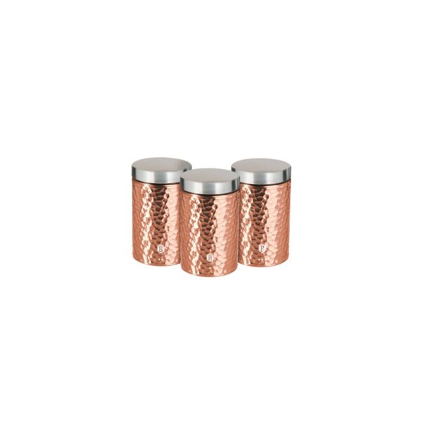 Set 3 recipiente pentru condimente Berlinger Haus BH/6727, Rose Gold - imagine 1