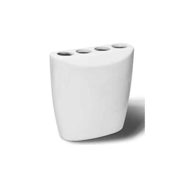 Suport periuțe dinți Serstill Flip, alb, 4 compartimente - imagine 1