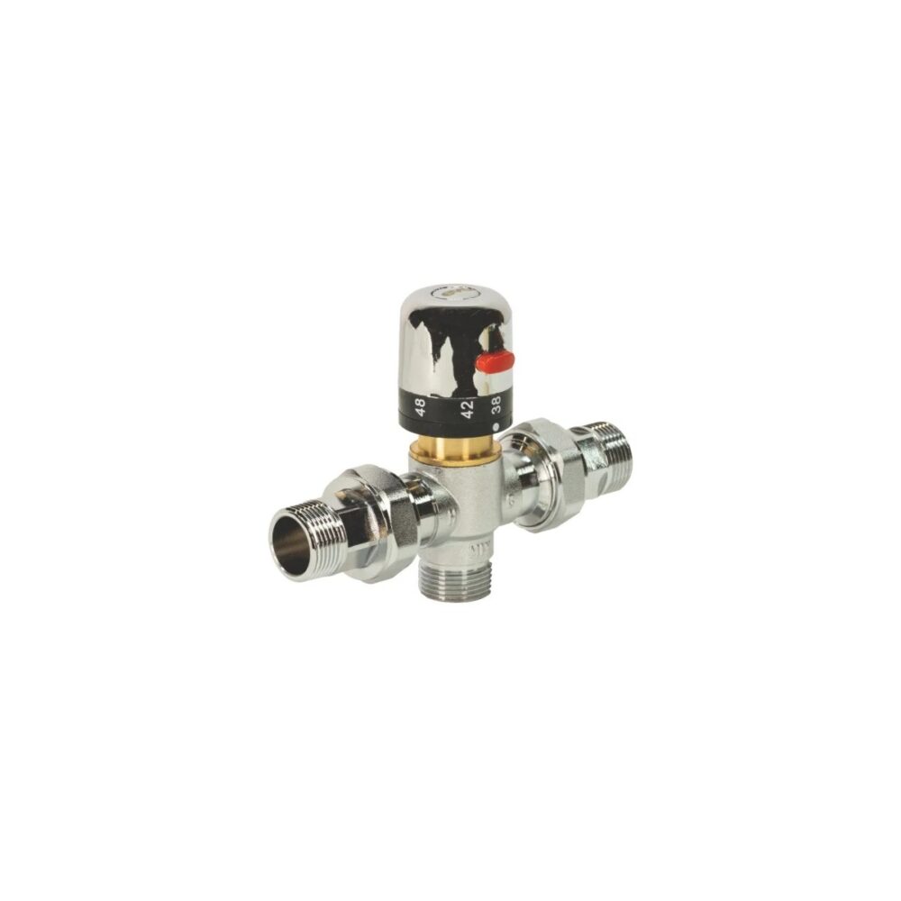 Vană termostatică de amestec EvoSanitary 3/4" cu hollender, 10 bar, HGT683240 - imagine 1