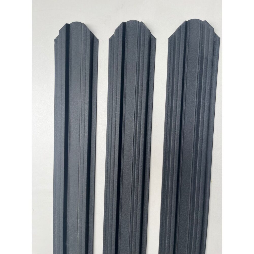Riglă metalică pentru gard MTC, Gri Mat RAL 7016, lungime 2 m - imagine 1