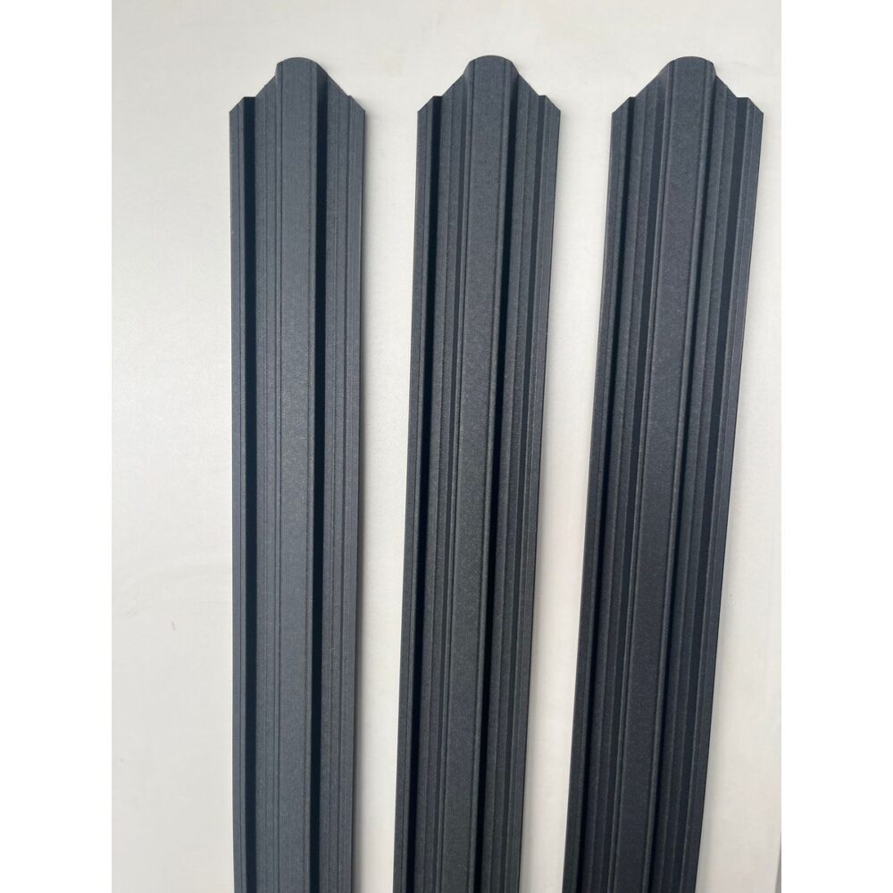 Riglă metalică pentru gard MTC, Gri Mat RAL 7016, lungime 2 m - imagine 2
