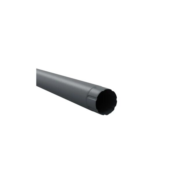 Burlan Bilka 90 mm, lungime 3 m, Gri Antracit RAL 7024 - imagine 1