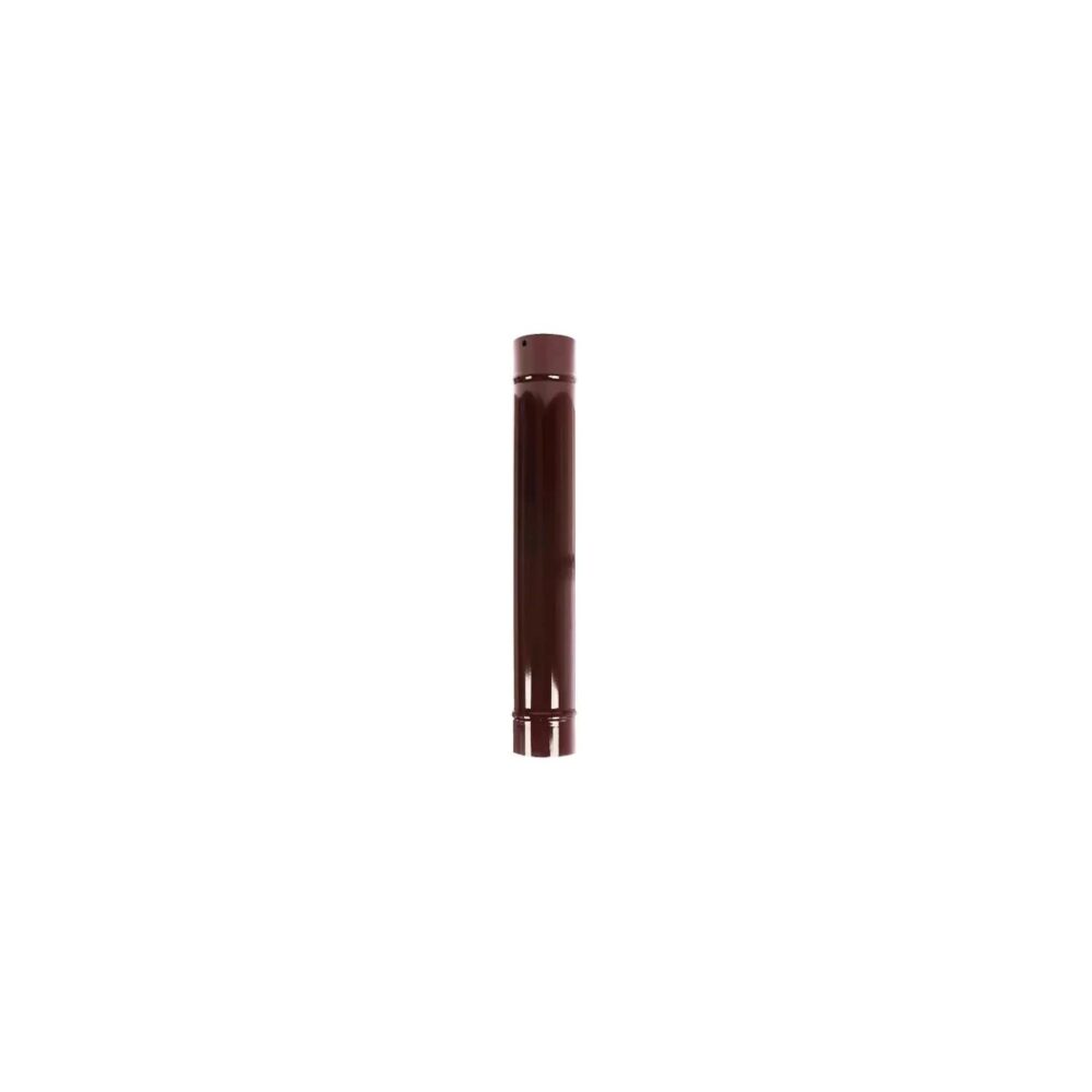 Burlan emailat pentru sobă, maro, diametru 120 mm - imagine 1