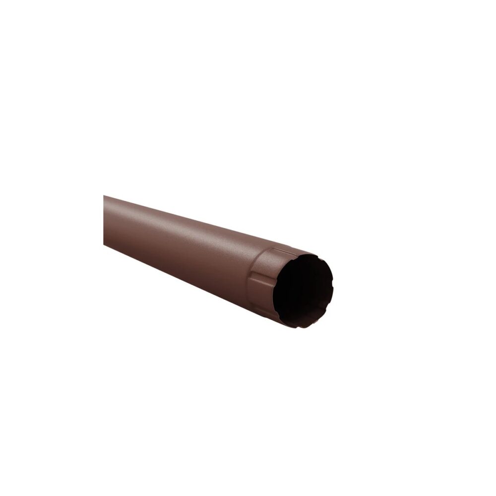 Burlan metalic Bilka, diametru 90 mm, lungime 1 m, Maro RAL 8017 - imagine 1