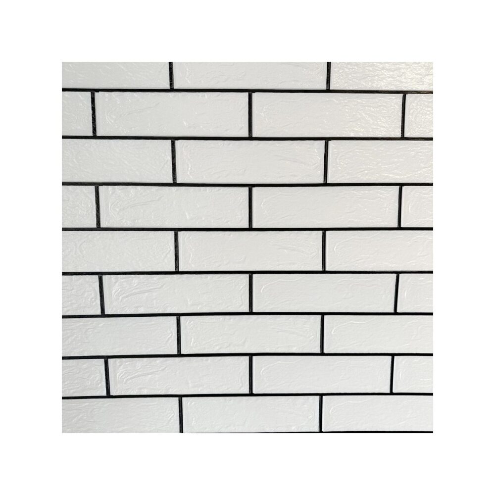Panou decorativ autoadeziv 3D BRD003, model cărămidă albă, 68x68 cm - imagine 1