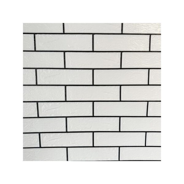 Panou decorativ autoadeziv 3D BRD003, model cărămidă albă, 68x68 cm - imagine 1