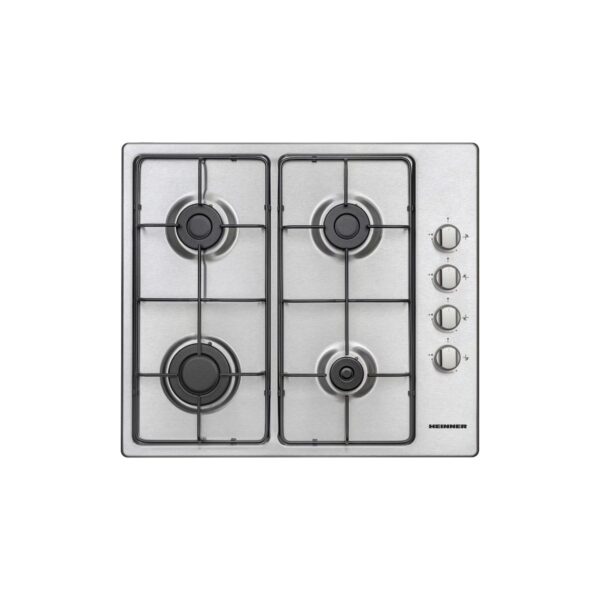 Plită încorporabilă pe gaz Heinner HBHV4IEIX, 4 arzătoare, Inox - imagine 1