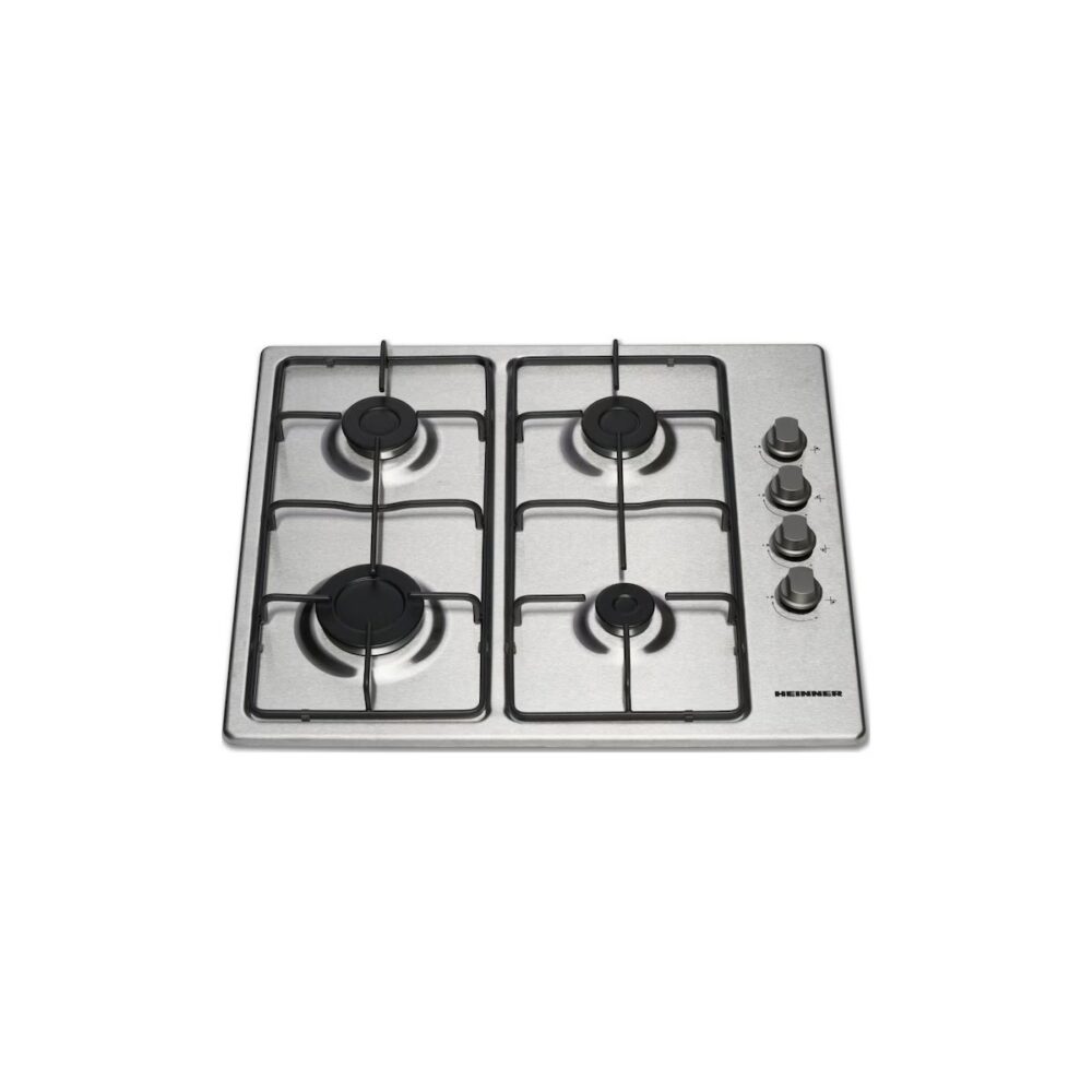 Plită încorporabilă pe gaz Heinner HBHV4IEIX, 4 arzătoare, Inox - imagine 2