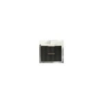 Set Mască Baie cu Lavoar Estriado Stat 80, Negru, 80 cm