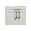 Set mobilier baie Mască și Lavoar Rustik Antic, 100 cm, Alb - imagine 3