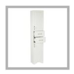 Dulap baie tip soldat Rustik Antik 1900, Alb, ART30718