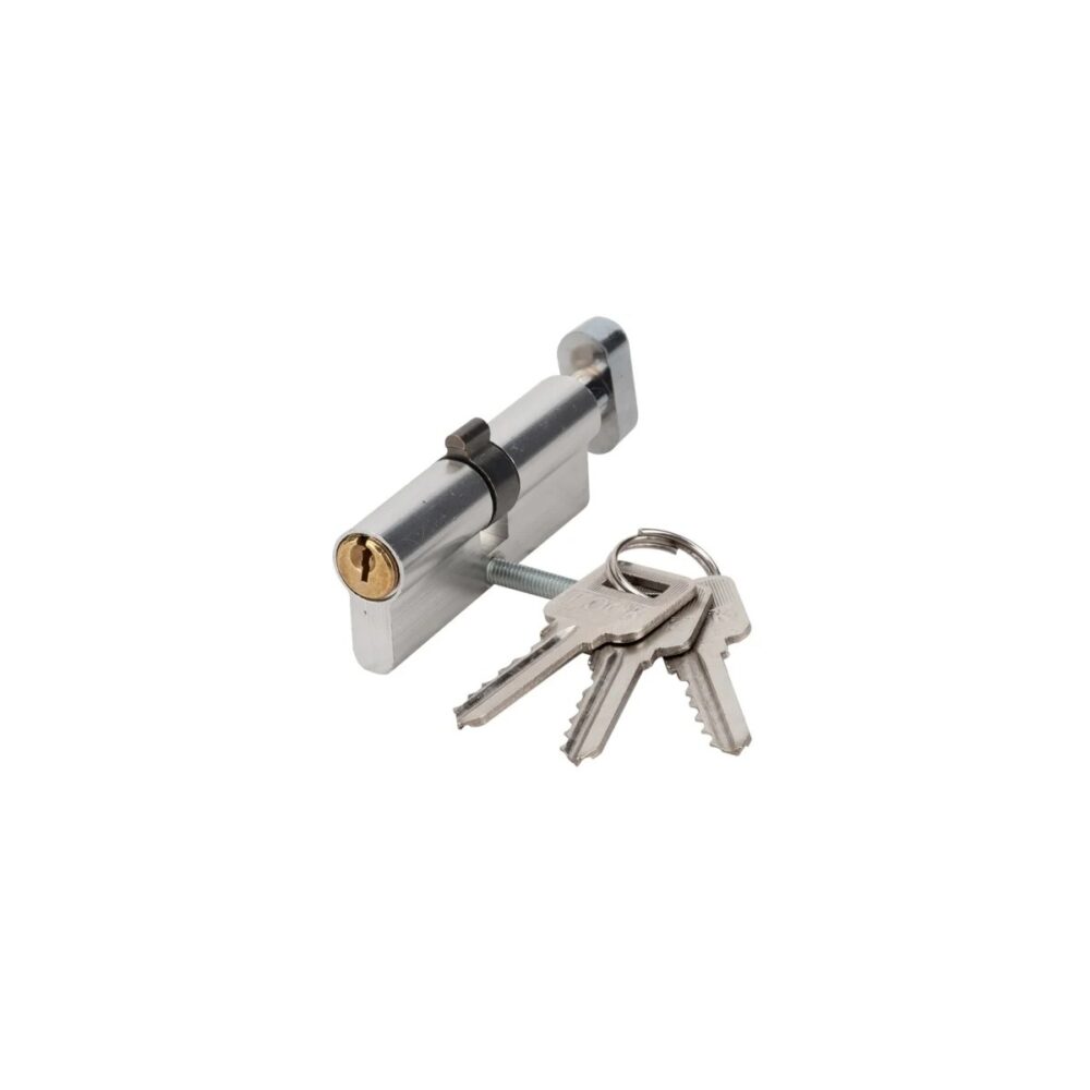 Cilindru de siguranță cu buton Evotools HGT681899, 68 mm (34x34), 3 chei - imagine 1