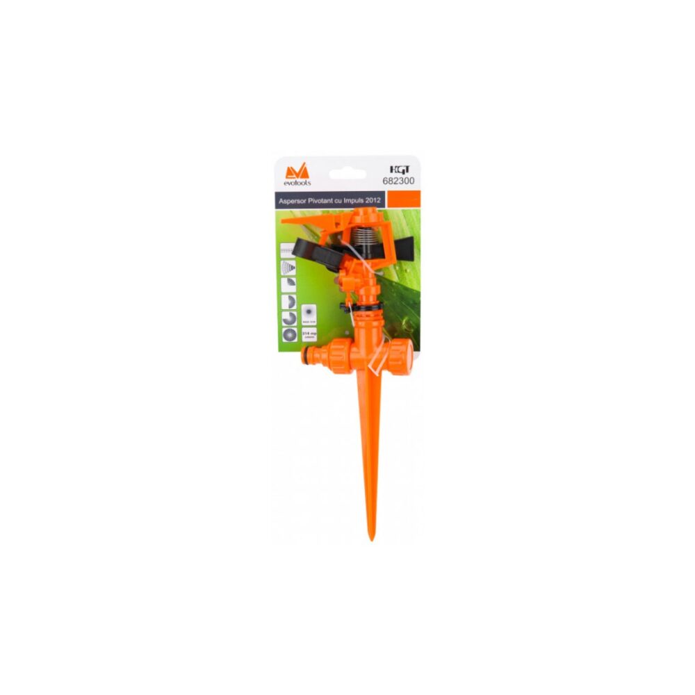 Aspersor pivotant cu impuls Evotools 2012, HGT 682300, 314 mp - imagine 2