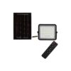 Proiector LED Solar V-TAC 100W, 400 lm, cu Panou Solar și Telecomandă, Negru - imagine 1