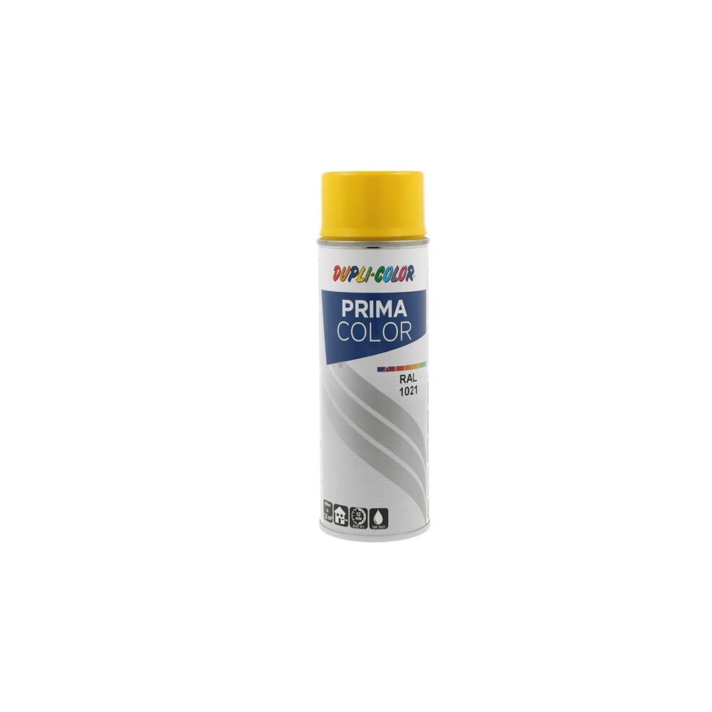 Vopsea spray Dupli-Color Prima Color RAL 1021 Galben Raps, 400ml - imagine 1