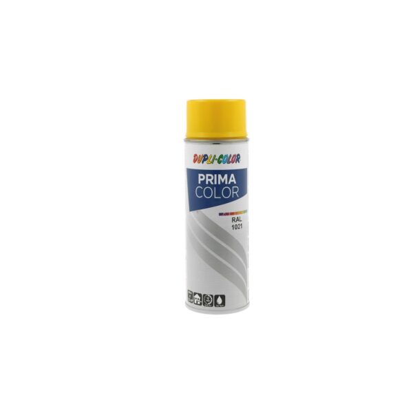 Vopsea spray Dupli-Color Prima Color RAL 1021 Galben Raps, 400ml - imagine 1
