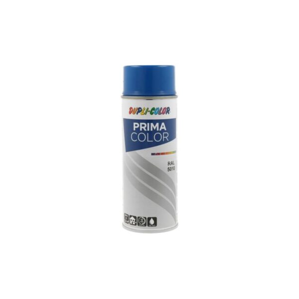 Vopsea spray Dupli-Color Prima Color RAL 5010 Albastru Gențiană 400ml - imagine 1