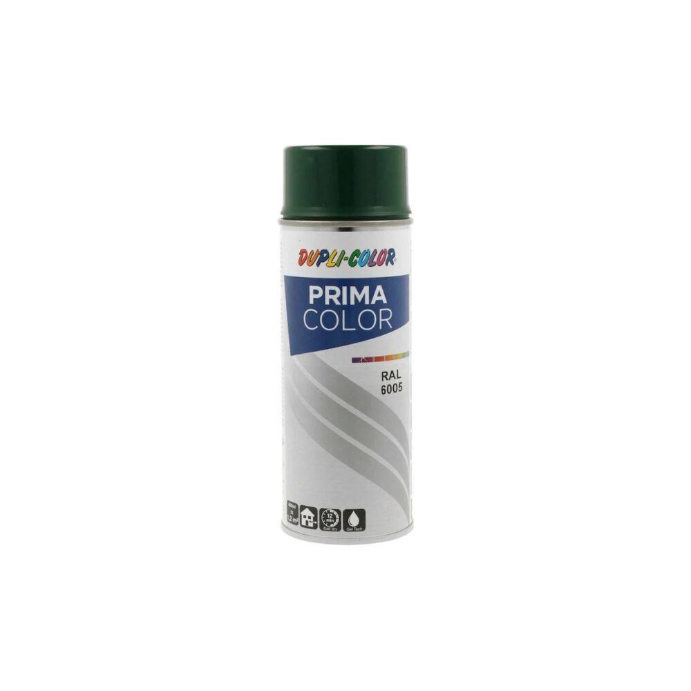 Vopsea spray Dupli-Color Prima Color RAL 6005 Verde Mușchi, 400 ml - imagine 1