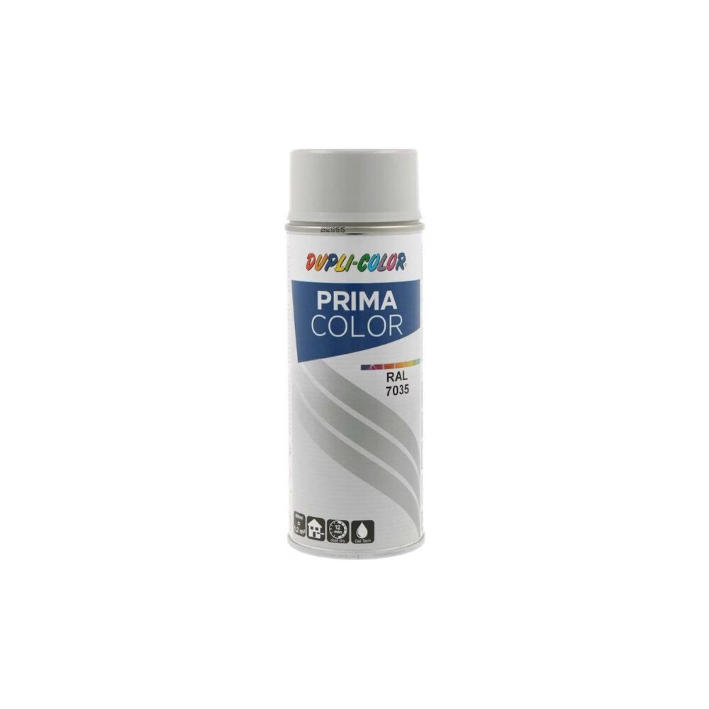 Vopsea spray Dupli-Color Prima Color RAL 7035 Gri deschis, 400ml - imagine 1