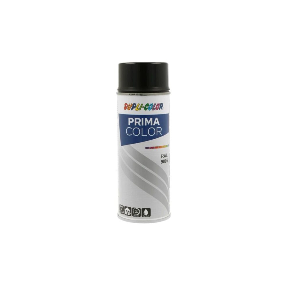Vopsea spray Dupli-Color Prima Color RAL 9005 negru lucios 400ml - imagine 1