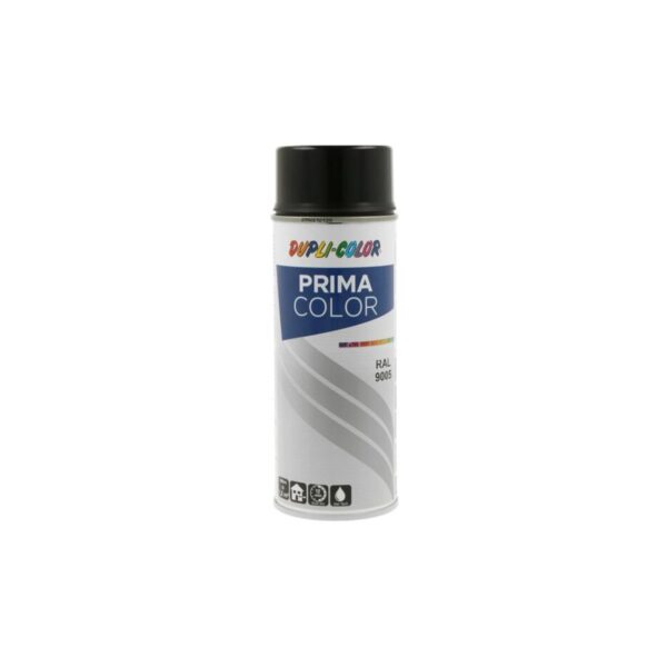 Vopsea spray Dupli-Color Prima Color RAL 9005 negru lucios 400ml - imagine 1