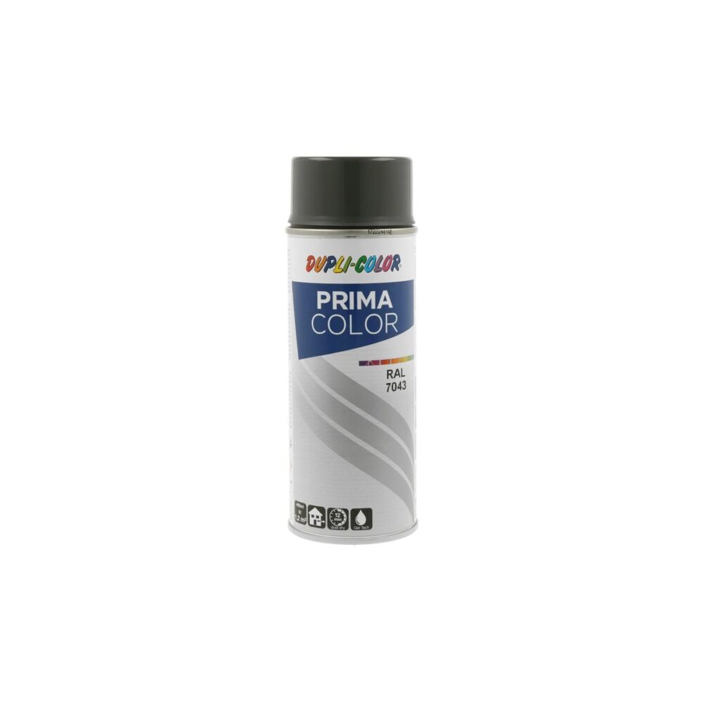 Vopsea spray Dupli-Color Prima Color RAL 7043 Gri Trafic 400ml - imagine 1