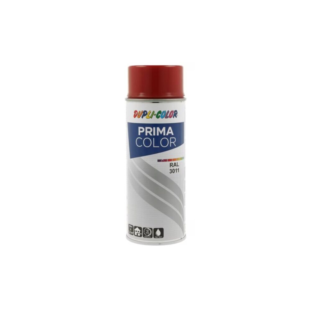 Vopsea spray Dupli-Color Prima Color RAL 3011 Roșu Maroniu 400ml - imagine 1
