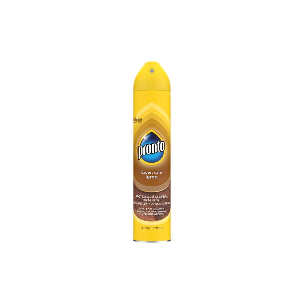 Spray curățare mobilă Pronto Expert Care Lemn, Lămâie, 300 ml - imagine 1