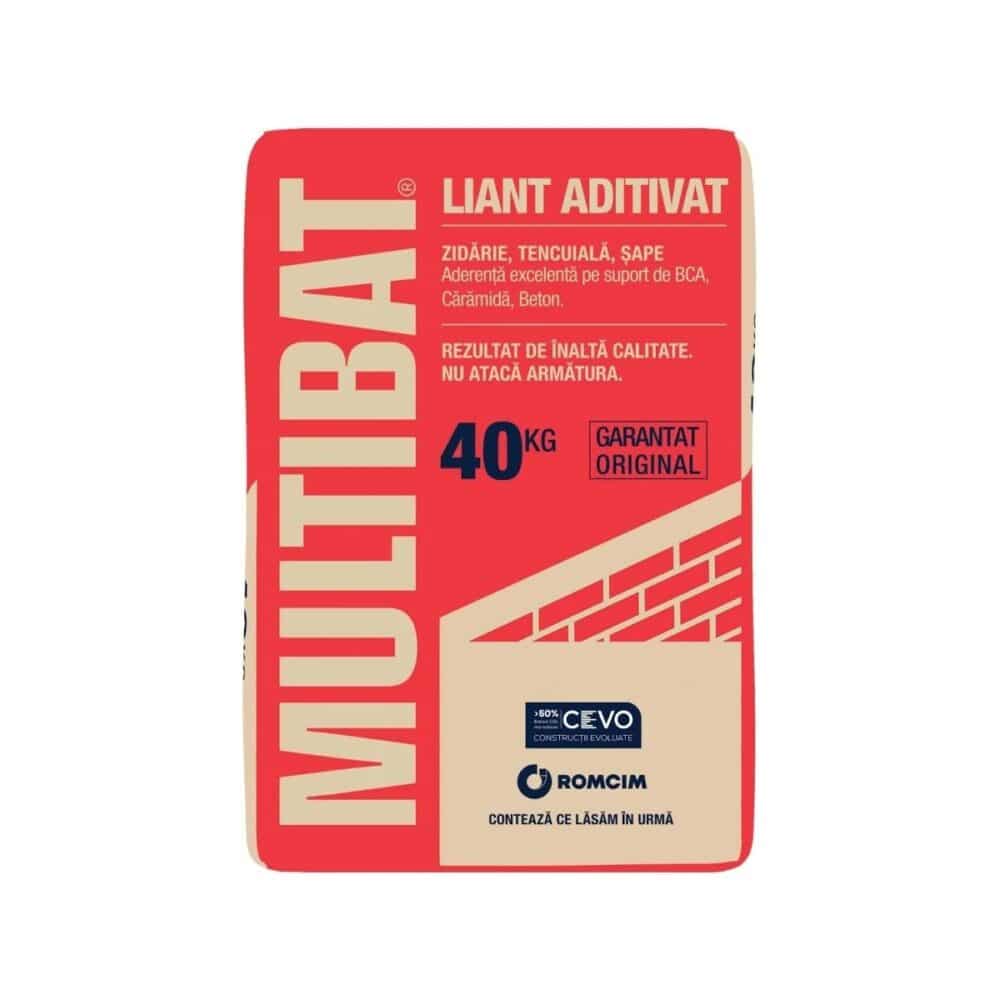 Liant aditivat Romcim Multibat pentru zidărie și tencuială, 40 kg - imagine 1