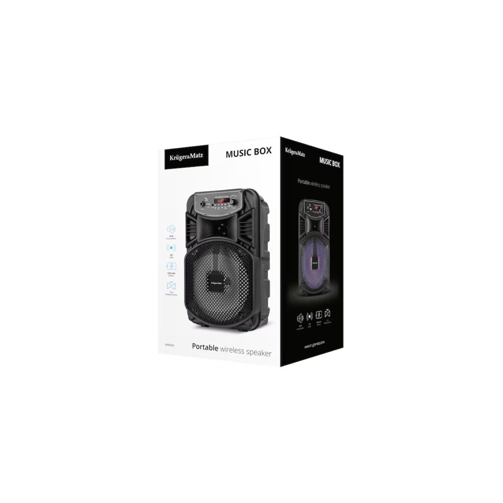 Boxă portabilă Kruger&Matz Music Box KM0555, Bluetooth, 10W, TWS - imagine 3
