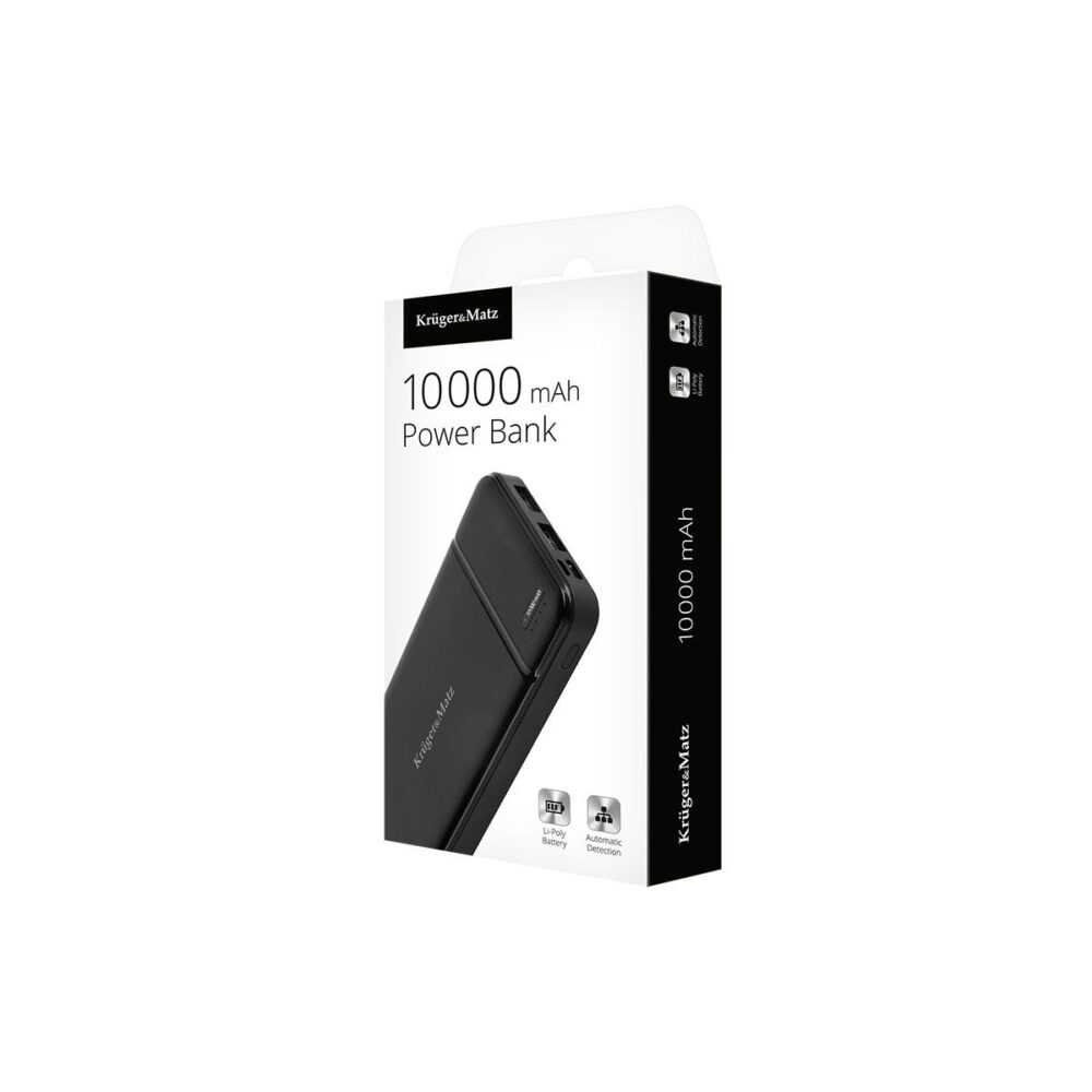 Baterie externă Power Bank Krüger&Matz, 10000 mAh, Li-Poly - imagine 2