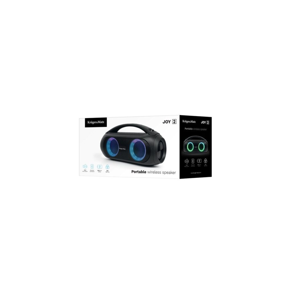 Boxă portabilă wireless Krüger&Matz Joy 2, 20W, Bluetooth, RGB - imagine 4