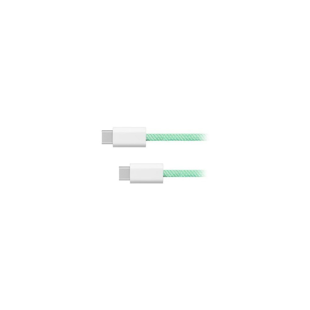Cablu USB Type-C la USB Type-C Kruger&Matz KM12721G, 1m, înveliș textil, verde - imagine 1