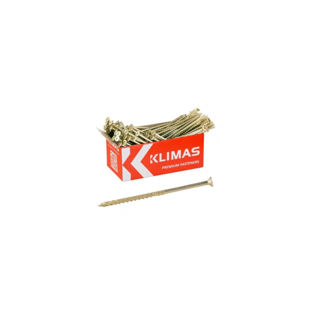 Șurub pentru lemn Klimas 8 x 300 mm, cap înecat, amprentă TX - imagine 2