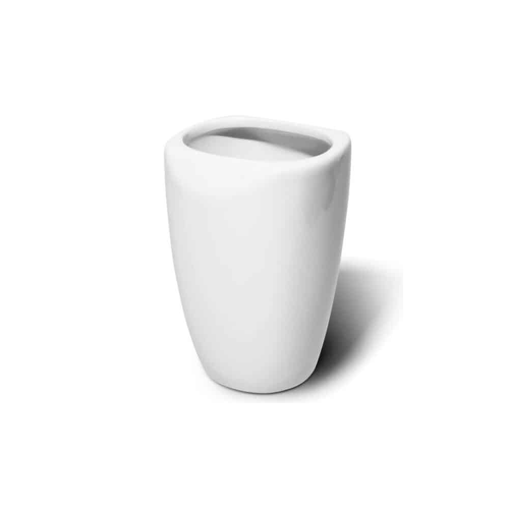 Suport periuțe dinți Flip, ceramică, alb - imagine 1