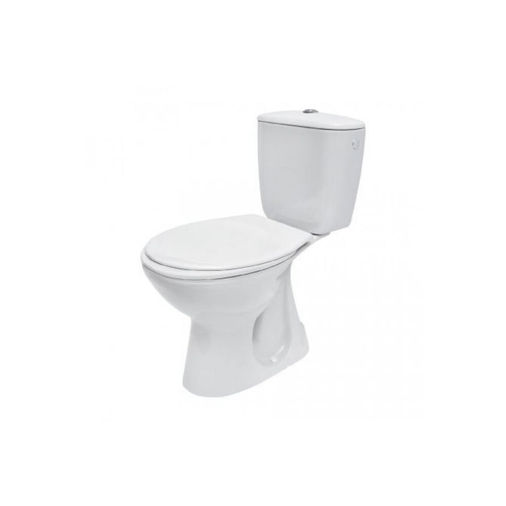 Set vas WC Cersanit K100207, montaj pardoseală, cu rezervor și capac - imagine 1