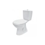 Set vas WC Cersanit K100207, montaj pardoseală, cu rezervor și capac