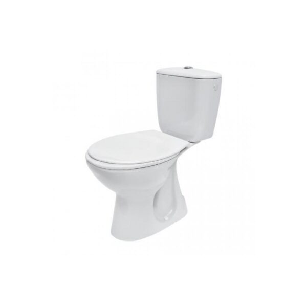 Set vas WC Cersanit K100207, montaj pardoseală, cu rezervor și capac - imagine 1