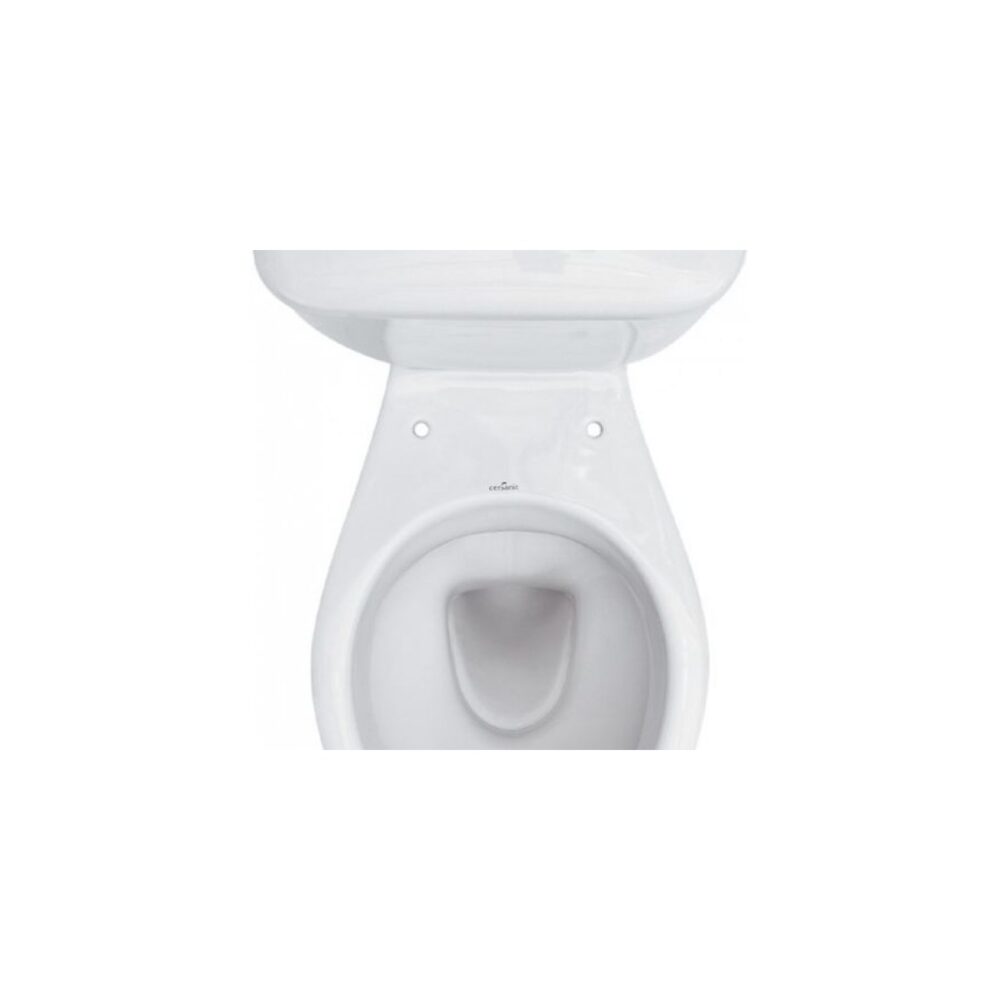 Set vas WC Cersanit K100207, montaj pardoseală, cu rezervor și capac - imagine 2