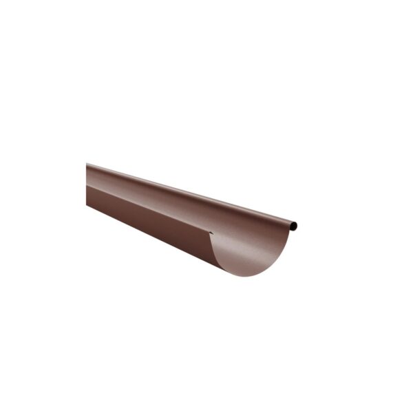 Jgheab metalic Bilka, diametru 125 mm, lungime 4 m, Maro Ciocolatiu RAL 8017, Lucios - imagine 1