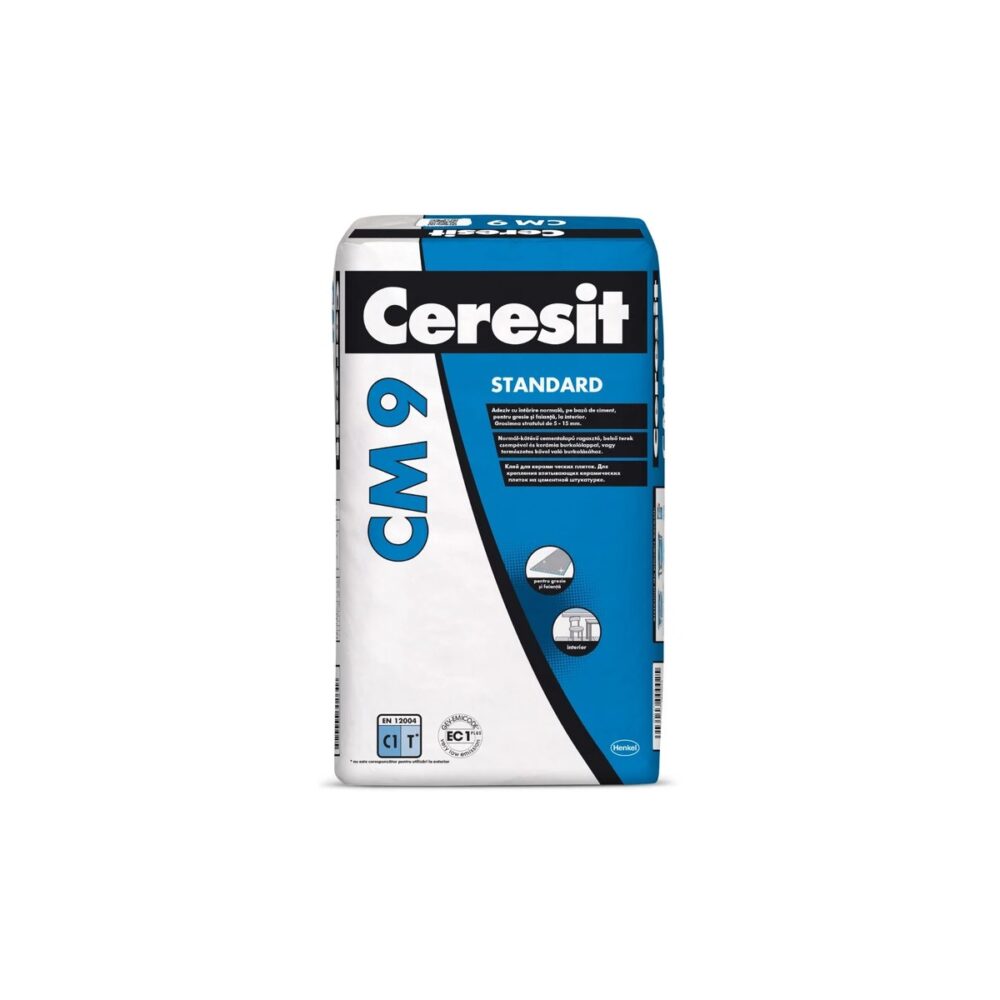 Adeziv gresie și faianță Ceresit CM 9 Standard, interior, 25 kg - imagine 1