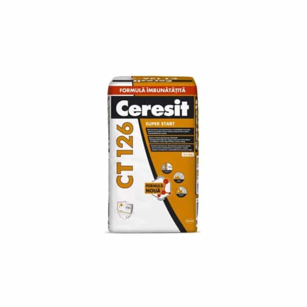 Glet de interior pe bază de ipsos Ceresit CT 126 Super Start, 20 kg - imagine 1